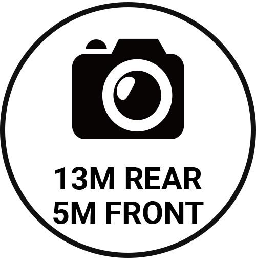 13M rear, 5M front